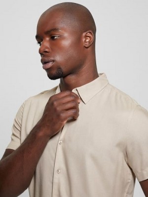 Guess Eco Solid Shirt Bej | GUESS-SN31311