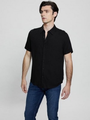 Guess Eco Solid Shirt Negrii | GUESS-SN31156