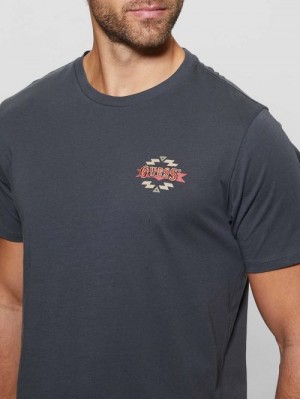 Guess Eco Southwestern Tee Negrii | GUESS-SN30685