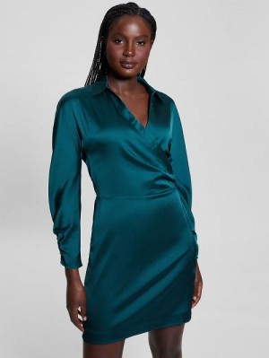Guess Eco Tanya Dress Verzi | GUESS-SN26863