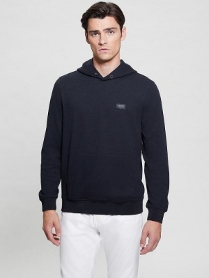 Guess Eco Tech Stretch Hoodie Albastri | GUESS-SN31462