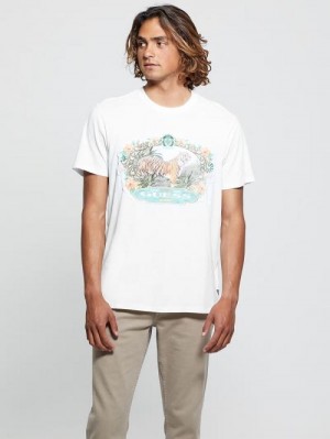 Guess Eco Tiger Label Tee Albi | GUESS-SN30645