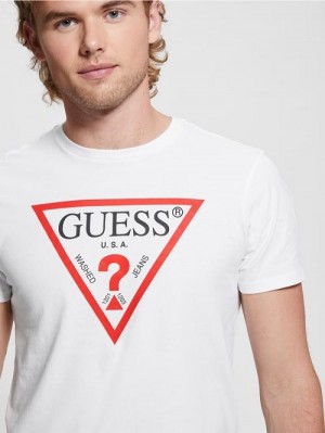 Guess Eco Triangle Classic Tee Albi | GUESS-SN30570