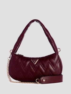 Guess Eda Top-Zip Shoulder Bag Rosii | GUESS-SN29059