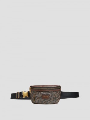 Guess Ederlo Compact Belt Bag Negrii | GUESS-SN31686