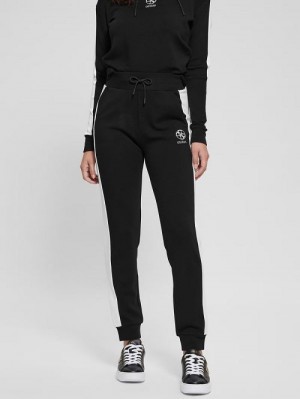 Guess Eléa Signature Joggers Negrii | GUESS-SN28457