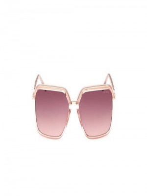 Guess Elena Oversized Square Sunglasses Roz | GUESS-SN30051