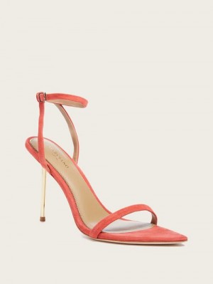 Guess Elsa Suede Sandal Portocalii | GUESS-SN29818