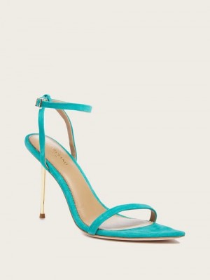 Guess Elsa Suede Sandal Verzi | GUESS-SN29824