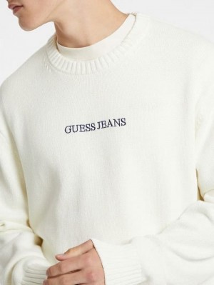 Guess Embroidered Logo Sweater Albi | GUESS-SN30982