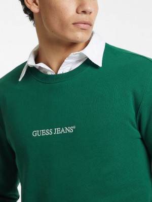 Guess Embroidered Logo Sweater Verzi | GUESS-SN30911
