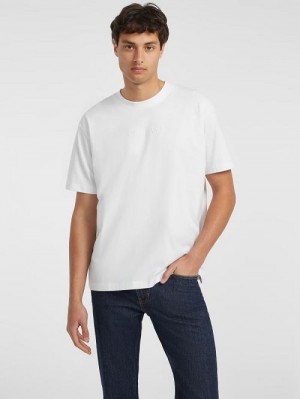 Guess Embroidered Logo Tee Albi | GUESS-SN30510