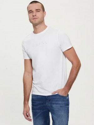 Guess Embroidered Logo Tee Albi | GUESS-SN30551