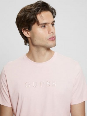 Guess Embroidered Logo Tee Roz | GUESS-SN30586