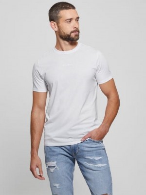 Guess Embroidered Signature Tee Albi | GUESS-SN30610