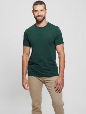 Guess Embroidered Signature Tee Verzi | GUESS-SN30590