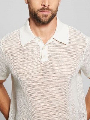 Guess Eric Herringbone Polo Albi | GUESS-SN31105