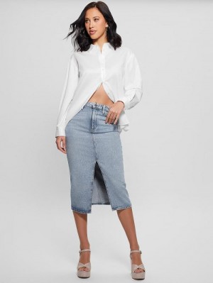 Guess Erica Oversized Top Albi | GUESS-SN27560