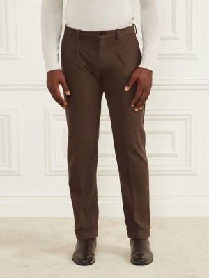 Guess Ethan Twill Roll-Up Chino Pant Maro | GUESS-SN31416