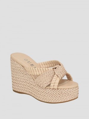 Guess Eveh Knot Wedges Bej | GUESS-SN29749