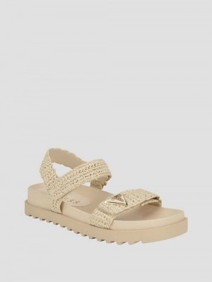Guess Fabrica Woven Sandals Albi | GUESS-SN29731