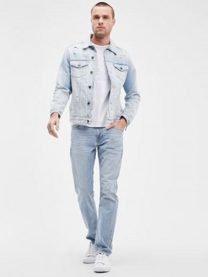 Guess Faded Tapered Jeans Albastri | GUESS-SN30366