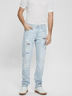 Guess Finnley Tapered Jeans Albastri | GUESS-SN30383