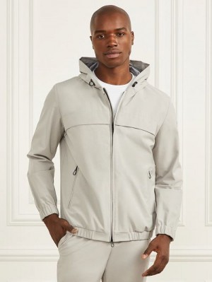 Guess Formal Performance Hooded Jacket Gri | GUESS-SN30728