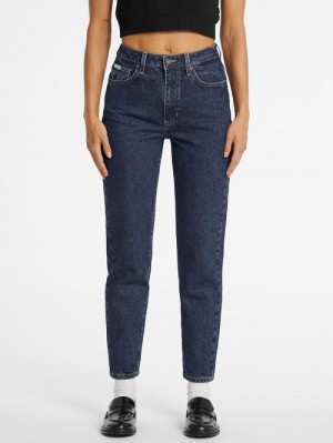 Guess G06 Mom Jeans Albastri | GUESS-SN26587