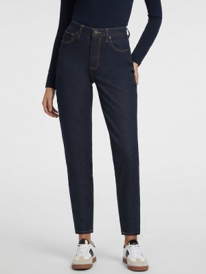 Guess G06 Mom Jeans Albastri | GUESS-SN26563