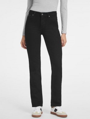 Guess G08 Mid-Rise Straight Jeans Negrii | GUESS-SN26630