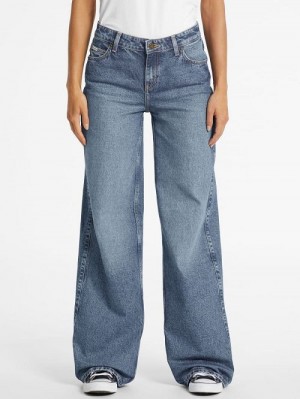 Guess G11 Wide-Leg Jeans Albastri | GUESS-SN26606