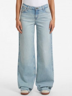 Guess G11 Wide-Leg Jeans Albastri | GUESS-SN26569