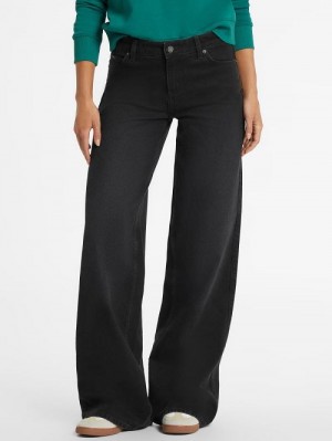 Guess G11 Wide-Leg Jeans Negrii | GUESS-SN26562