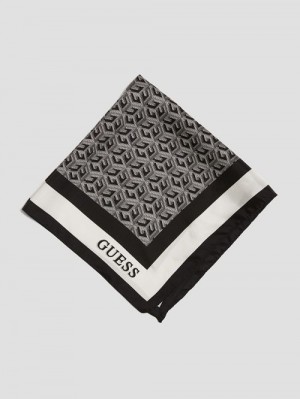 Guess G Cube Silk Scarf Negrii | GUESS-SN30196