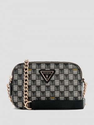 Guess G Wave Camera Crossbody Negrii | GUESS-SN28984
