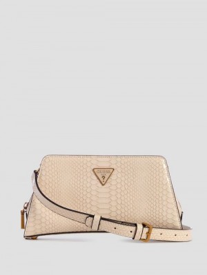 Guess Georgina Top-Zip Crossbody Albi | GUESS-SN29003