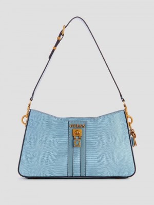 Guess Ginevra Elite Shoulder Bag Albastri | GUESS-SN29052
