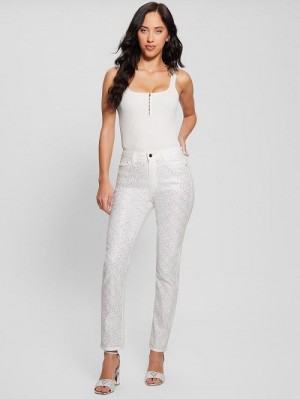 Guess Girly Satin Pants Albi | GUESS-SN28192