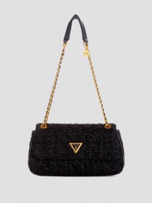 Guess Giully Convertible Crossbody Negrii | GUESS-SN28983