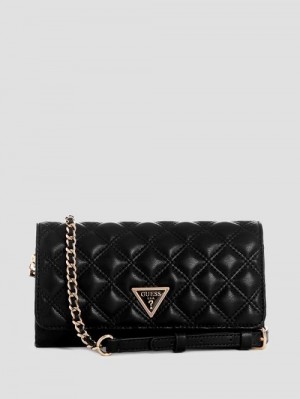 Guess Giully Crossbody Organizer Negrii | GUESS-SN29001