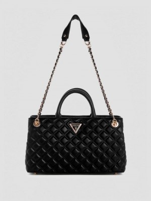 Guess Giully Girlfriend Shoulder Satchel Negrii | GUESS-SN29336