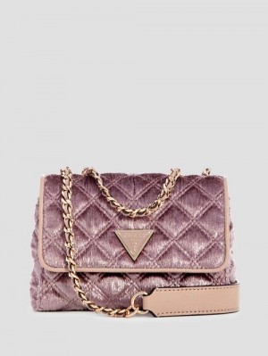 Guess Giully Mini Convertible Crossbody Roz | GUESS-SN28683