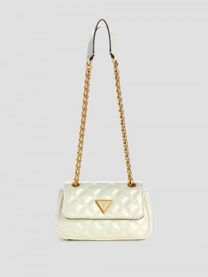 Guess Giully Mini Convertible Crossbody Albi | GUESS-SN28780