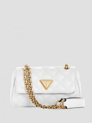 Guess Giully Mini Convertible Crossbody Albi | GUESS-SN29135
