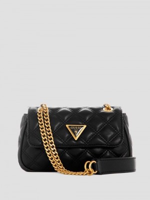 Guess Giully Mini Convertible Crossbody Negrii | GUESS-SN29138
