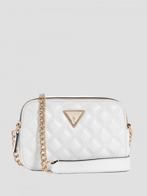 Guess Giully Quilted Camera Crossbody Albi | GUESS-SN28887