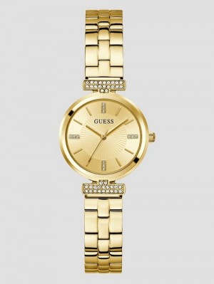 Guess Gold-Tone Analog Watch Aurii | GUESS-SN29966