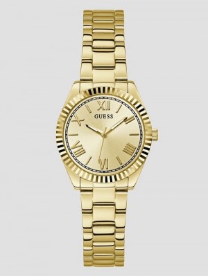 Guess Gold-Tone Analog Watch Aurii | GUESS-SN30025