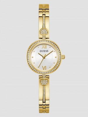 Guess Gold-Tone Analog Watch Aurii | GUESS-SN30032